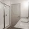glassed, walk-in shower