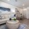 open concept living room with recessed lighting